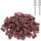 Yoezuo 100 Piezas Bandas de Lijado 80# de Uñas para Manicura y Pedicura, Lijar, Pulir, Quitar Armaduras, con 2 Brocas de Uñas