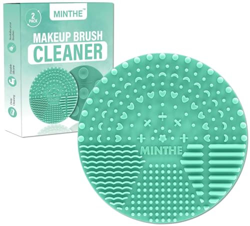 MINTHE™ 2 Pack, Make Up Brush Cleaning Pad (Green)