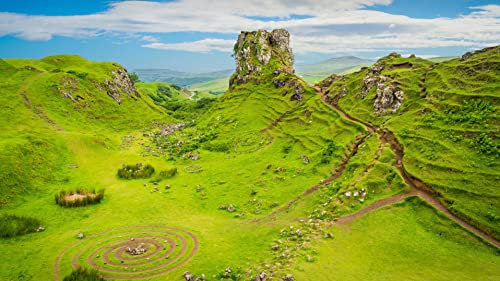 Puzzle 1000 Teile Fairy Valley, Isle of Skye, Schottland 75 * 50Cm