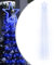 vidaXL Weihnachtsbaum Beleuchtung, Lichterkette mit 320 LEDs, Wasserdicht Weihnachtsdeko mit 8 Beleuchtungsmodi, Weihnachtslicht für Innen Außen, Blau 375cm