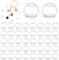 PH PandaHall 200Pcs 8mm Mini Glass Globe Bottle Small Ball Wish Glass Ball, Round Clear Glass Globe Charms Crystal Craft Ball for DIY Craft Necklace Pendant Charms Earring Jewellery Making