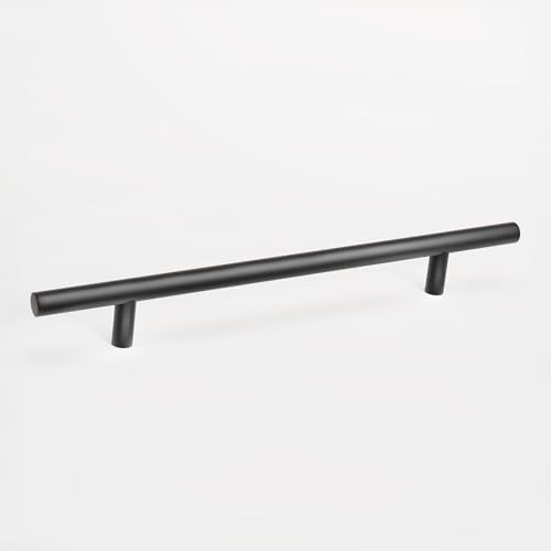 woplus Schublade Türgriff Ø: 12 mm Schrankgriff Schrank Küchenschrank Kleiderschrank Zieht Griffe Inkl. Schrauben Schwarz (Bohrlochabstand: 160 mm, 10 Stück)