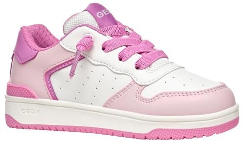 Geox J WASHIBA Girl D, Scarpe da Ginnastica, Lt Pink/Fuchsia, 30 EU