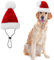 KONVINIT Weihnachtsmütze Hund Groß Hunde Weihnachtskostüm Nikolausmütze Hund Santa Mütze Hund Dog Christmas Costume Hunde Geschenke Weihnachten,rot Size L
