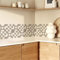 Dunxiles Pegatinas para Azulejos de Rejilla Gris Autoadhesivas de PVC para Pared para Baño Papel Tapiz de Cocina para Despegar y Pegar 24 Pcs (20 x 20 cm)