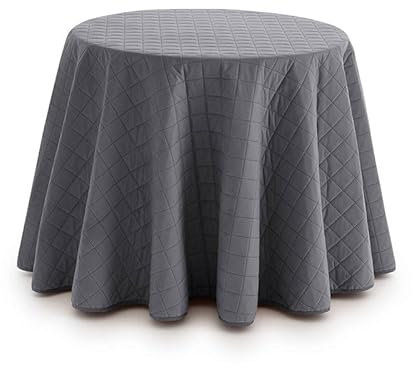 Sanelitex- Falda Mesa Camilla Acolchada Color Gris. Falda Mesa Camilla Redonda 80 cm