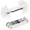 WUSJCOF 52pcs Outil Jauge de Filetage Inox, Jauge à Vis avec 52 Lames Centre Gage, Jauge à Pas 60° et 55°, précis