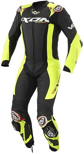 IXON Vortex 3 Leather Suit M, Schwarz / Hellgelb, M