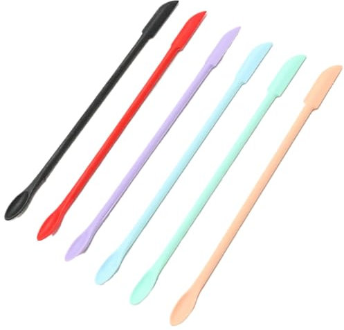 Silicone doppia testa estesa cosmetici mini spatola set strumenti trucco crema viso applicatore pennello