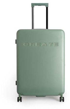 CREATE / Luggage Studio/Polycarbonat-Koffer Salbeigrün / 47x27x66cm / TSA-Vorhängeschloss, 4 multidirektionale Doppelrollen, Innenorganizer, Starke und langlebige Materialien