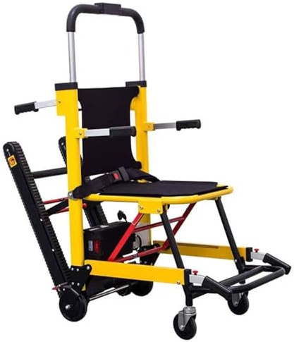 FANGZHL Montascale Elettrici,Sedia A Rotelle per Arrampicata su Scale Cingolate,Montascale per Anziani,Scala per Sedia Portatile Pieghevole,Motore A Spazzole di Carbone da 120 W,Carico 165 kg A