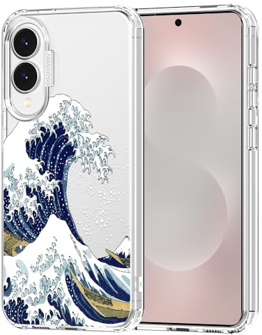 MOSNOVO für Samsung Galaxy S25 Edge Hülle – Durchsichtige, schlanke, stoßfeste TPU+PC-Handyhülle, [6,6 Fuß Fallschutz/Anti-Abziehen] - Große Welle