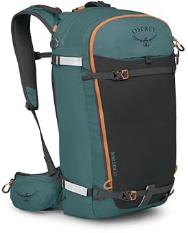 Osprey Soelden 32L Ski and Snowboard Backpack - Avalanche Gear Carry - Lightweight Backcountry Backpack for Men - Ski & Snowboard Carry - Made with 100% Recycled Nylon, Cascade Blue