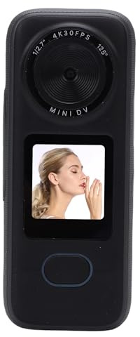 Akozon Caméra de Sport 4K 64mp, écran Tactile 1.4 Pouces, étanche IPX6, WiFi, Enregistreur Vidéo Portable pour Cyclisme en Plein Air, Vlog