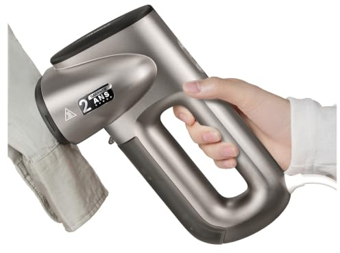 Neakasa Magic 1 Plancha de vapor al vacío – Vaporizador portátil de viaje AirIron 2300Pa – Planchado con una mano, listo para llevar y sin marcas de agua – 220-240V (Plata Titanio)