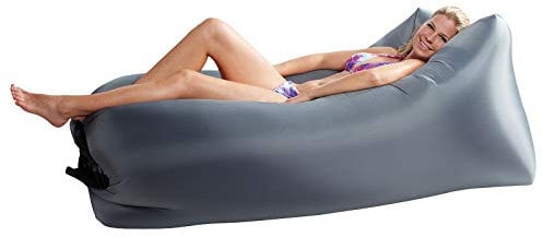 Lounger To Go Air 2.0 Liegesack Sitzsack Luft Sofa Lounge Luftcouch Sessel aufblasbar Grau