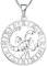 YL Silber Skorpion Halskette-925 Sterling Silber Horoskop Sternzeichen 12 Konstellation Anhänger Halskette für Damen