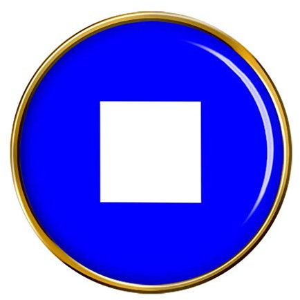 Papa Blue Peter Signal Pin Badge
