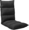 vidaXL Bodenstuhl Faltbar Schlafsessel Sessel Sofastuhl Lounge Bodensessel Liege Bodenkissen Sitzkissen mit Rückenlehne Schwarz Stoff
