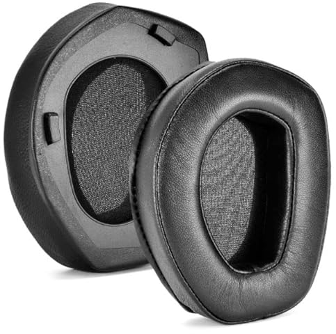 Yaowanguan Ersatz Ohrpolster für Sennheiser RS165 RS175 RS185 RS195 Kopfhörer, Schwarzer Clip HDR165 HDR175 HDR185 HDR195 Schafsleder & Memory-Schaum Reparatur-Ohrpolster/Ohrmuschelabdeckung