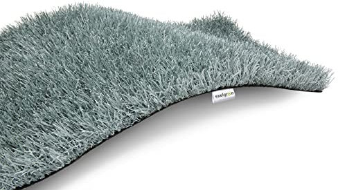 Exelgreen - Gazon synthétique - Shaggy 35mm Gris - 1,33m x 1,9m