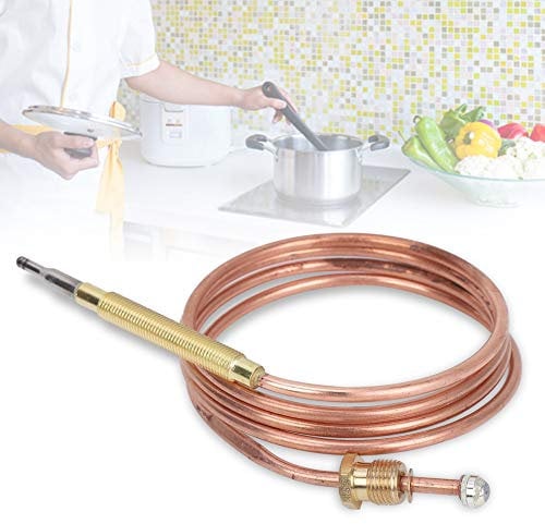 Universal-Thermoelement-Kits–Gasherd Universal-Thermoelement-Kamin-Ersatz-Kit 5 Muttern, BBQ-Grill-Thermoelement-Flammenausfall-Sicherheitsvorrichtung BBQ-Grill, Kamin