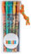 Depesche 11386 Dino World - Glitter Gelstifte-Set, 5 Gelschreiber in Gold, Bronze, Orange, Blau und Grün, zum Schreiben und Verzieren