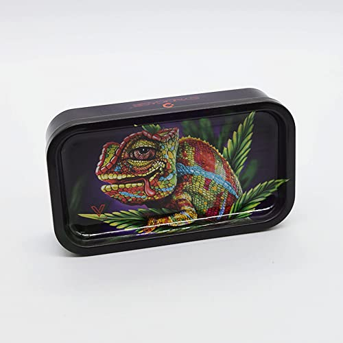 Smokerhontas Metalldose mit Rolling Tray/Geruchsdichte Aufbewahrungsdose - 12,2 x 7 x 3 cm inkl. Pop Up