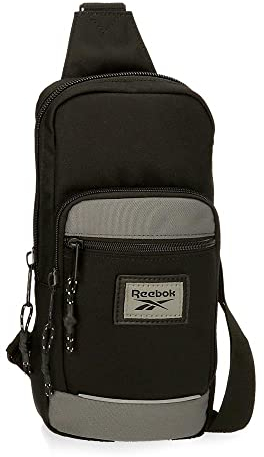 Reebok Dexter Umhängetasche Schwarz 16x31x5,5 cm Polyester