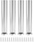 QWORK 4pcs Pieds de Meuble réglables - 30 cm - 10 mm réglables - Acier Inoxydable - capacité de Charge 200 kg - pour canapé, canapé, lit, Table Basse, Armoire