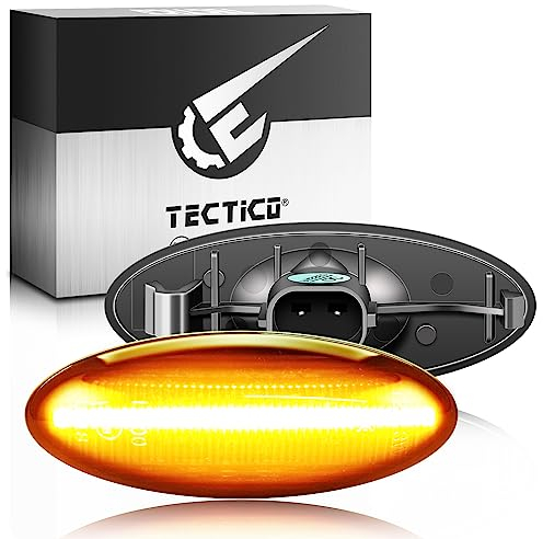 TECTICO Seitenblinker Seitenmarkierungsleuchter Lichtblinker Blinker Canbus kompatibel mit Toyota Yaris COROLLA Auris Mk1 E15 RAV4 Mk3
