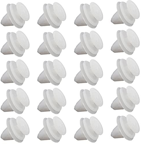 Lodokdre 20 clips de fixation de portière de voiture blancs pour 206 207 1007 307