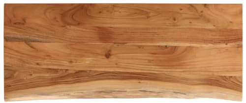 vidaXL Tischplatte 90x40x3,8 cm Rechteckig Massivholz Akazie Baumkante