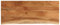 vidaXL Tischplatte, Rechteckig Holzplatte mit Baumkante, Holztischplatte Möbelplatte für Beistelltisch Bartisch, Platte Massivholzplatte Ersatzplatte, 90x40x3,8cm Massivholz Akazie