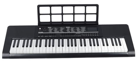Piano con Teclado Digital de 61 Teclas, Múltiples Efectos de Sonido Integrados, Teclado de Piano Portátil para Práctica de Silencio, Kit de Piano con Teclado de Piano Eléctrico