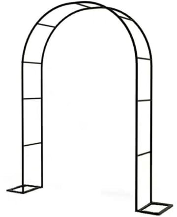 Metall Rosenbogen Gartenbogen Breite 80/120/140/180/200/233/240/286/300/350cm Pergola Torbogen Rankhilfe Kletterpflanzen Wetterfest Hochzeitsbogen (Size : Width 233x high 220cm(92x86in))