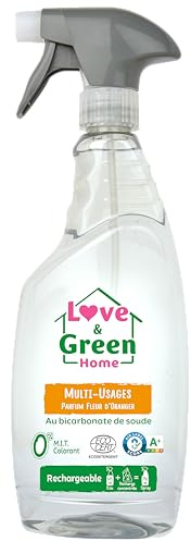LOVE & GREEN - Recharge Spray Nettoyant Écologique Fleur d'Oranger