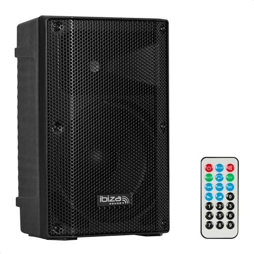 Ibiza - XTK10A-MKII - Altavoz SONO activo de 10/25cm - Tweeter de compresión de 25mm - Sistema Bass Reflex - USB, SD, Bluetooth - TWS - Asa y ruedas - NUEVA VERSIÓN - Fiestas, eventos, karaoke