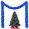 20M/Pack of 10 Lametta Weihnachtsbaum, Lametta Blau Girlande Weihnachten, Weihnachtsbaum Deko, Weihnachtsdeko Girlande, Lametta Girlande für Vorhänge, Zimmer, Party Weihnachtsfeierdekoration