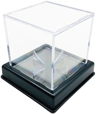 LIbgiubhy Klare Basketball Vitrine Aus Acryl Fußball Basketball Aufbewahrung Durchsichtige Box Sport Fußball Behälter Mit Ständer