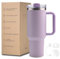 Taza Térmica Premium 1200ml | Vaso Térmico con Accesorios Antigoteo | Botella de Agua de Acero Inoxidable sin BPA | Termo de gran capacidad para oficina, viaje y aventuras outdoor (Morado)