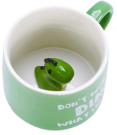 Tasse dinosaure 3D Animal Tasse à café avec dinosaure mignon à l'intérieur, tasse animal drôle, tasse unique faite à la main, tasse à thé mignonne tasse cadeau