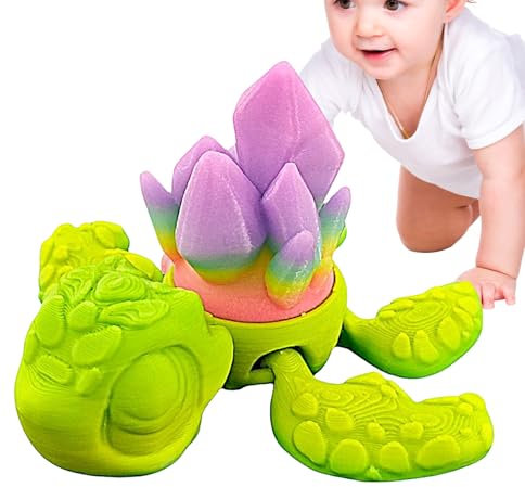 Generisch Schildkröten Deko | Bewegliche Schildkröten Sammlerfigur | 3D-Gedruckte Artikulierbare Anti-Stress Figuren Für Kinder Erwachsene Geburtstagsgeschenk Wohnzimmer- & Schreibtischdekoration