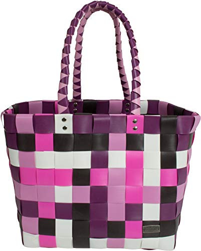normani Großer Einkaufskorb 25 L Shopper Einkaufstasche Strandtasche mit langen Henkel Farbe Classic/Candy