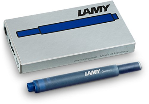 Lamy T10 Tintenpatronen (5 Packungen á 5 Stück = 25 Patronen, blau-schwarz)