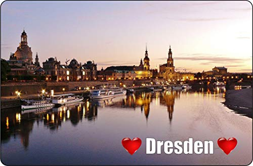 Cadora Magnetschild Kühlschrankmagnet I Love Dresden V