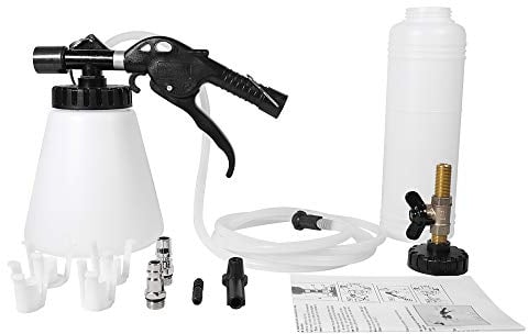 QUNNIE Dispositivo de Aire comprimido para Purga de Frenos, Purga de Frenos de Aire comprimido, Kit con Botella de Recarga