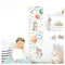 Little Deco Wandtattoo Wandsticker Kinderzimmer Junge Mädchen Messlatte | 150 cm Löwe Maus Hase Luftballons | Tiere Kinder Aufkleber Wanddeko DL352