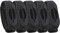 Cleanbrace Desinfektionsarmband 5er-Pack (All-Black) | Handdesinfektion für unterwegs | inklusive Refiller