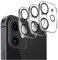IOPYKKOA Lot de 3 films de protection pour appareil photo compatible avec iPhone 12 3D stéréoscopique anti-rayures, dureté 9H, HD, protection complète de l'appareil photo.